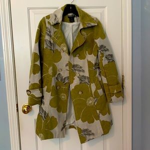 Floral green jacket